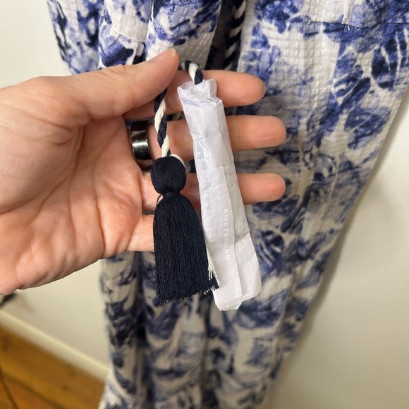 NWT Scotch and Soda Waisted Blue Maxi Dress - Picture 9 of 14